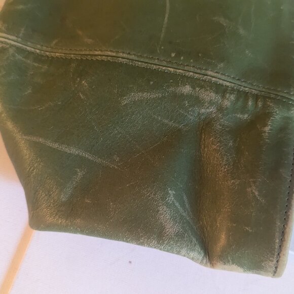 Coach Authentic Vintage Waverly Tote 4133 Green Purse Designer Distressed AS IS - Picture 12 of 15